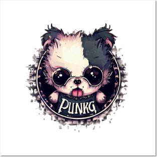 Cute Dog Pogo Pup Punk Style Posters and Art